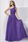 Chiffon Empire Taille Normale Taille Bodenlanges Ballkleid im Empire Stil - Bild 1