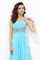 Paillette Empire Taille Spaghetti Träger A Linie Paillettenbesetztes Abendkleid - Bild 7