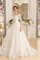 Klassisches Herz-Ausschnitt Anständiges Brautkleid mit Bordüre mit Knöpfen - Bild 1