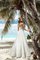 Ärmellos Romantisches Bodenlanges Brautkleid mit Rücken Schnürung mit Schleife - Bild 2