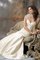 Meerjungfrau Taft Perlenbesetztes Gerüschtes Glamouröses Brautkleid - Bild 1