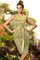 Schaufel-Ausschnitt Satin Normale Taille Ärmelloses Brautjungfernkleid mit Bordüre - Bild 8