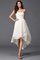 A-Linie Ärmelloses Chiffon Herz-Ausschnitt Brautjungfernkleid mit Reißverschluss - Bild 16