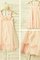 Prinzessin Ärmelloses Chiffon Wadenlanges Blumenmädchenkleid mit Empire Taille - Bild 1