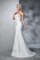 Satin Herz-Ausschnitt Meerjungfrau Normale Taille Ärmelloses Brautkleid - Bild 5