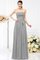 Prinzessin Chiffon A-Line Trägerloser Ausschnitt Brautjungfernkleid mit Gürtel - Bild 27