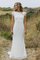 Klassisches Sweep Train Romantisches Legeres Brautkleid mit Reißverschluss - Bild 1