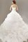 Organza Trägerlos Natürliche Taile Große Verkäufe Ärmelloses Brautkleid mit Bordüre - Bild 2