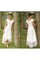 A-Line Reißverschluss Schaufel-Ausschnitt Hoch niedrig Schlichtes Brautkleid - Bild 1