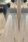 Schaufel-Ausschnitt Natürliche Taile Sweep Zug Chiffon Prinzessin Brautkleid - Bild 1