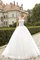 Tüll Duchesse-Linie Ärmellos Brautkleid mit Bordüre mit Applikation - Bild 1