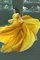 Sweep Train Zart Prinzessin A Linie Abendkleid aus Satin mit Schulterfreier Ausschnitt - Bild 2