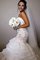 Meerjungfrau Stil Junoesque Normale Taille Brautkleid mit Bordüre mit Applike - Bild 1