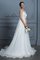 Seher A-Linie Prinzessin Chiffon V-Ausschnitt Ärmelloses Bodenlanges Brautkleid - Bild 6