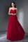 Ärmelloses Prinzessin Normale Taille Bodenlanges Ballkleid mit Drapierung - Bild 4