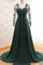 Herz-Ausschnitt Chiffon Elegantes Abendkleid mit Applike mit Plissierungen - Bild 1