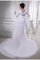 Meerjungfrau Stil Gesticktes Reißverschluss Brautkleid aus Chiffon mit Perlen - Bild 2