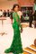 Satin A-Linie Prinzessin Lange Ärmeln Abendkleid mit Applikation - Bild 2