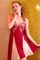 Stickerei Neu Rot Charmant Kleid Babydoll - Bild 1