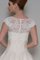 Tüll Modern Informelles Brautkleid mit Gekappten Ärmeln mit Schaufel Ausschnitt - Bild 2