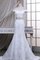 Meerjungfrau Satin Natürliche Taile Brautkleid mit Bordüre mit Rücken Schnürung - Bild 1