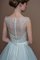 A-Line Vintage Organza durchsichtige Rücken Anständiges Brautkleid - Bild 2