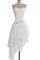 A linie Reißverschluss Herz-Ausschnitt Einfaches Brautjungfernkleid aus Chiffon - Bild 1