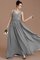 Normale Taille A-Line Prinzessin Ärmelloses Bodenlanges Brautjungfernkleid - Bild 31
