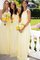 Natürliche Taile Bodenlanges Brautjungfernkleid aus Chiffon ohne Ärmeln - Bild 1