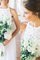 Beliebt Tüll a linie Ärmelloses Bodenlanges Brautkleid mit Gürtel mit Schleife - Bild 2