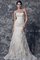 A-Line Herz-Ausschnitt Sweep Train Extravagantes Brautkleid mit Natürlicher Taille - Bild 1