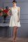 Chiffon Ein Schulter Natürliche Taile Mini Brautjungfernkleid mit Drapierung - Bild 16