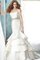Meerjungfrau Trägerlos Satin Ärmelloses Brautkleid mit Natürlicher Taille - Bild 1