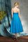 Organza Ärmellos Prinzessin Brautmutterkleid mit Empire Taille mit Applikation - Bild 4