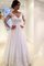 Normale Taille Duchesse-Linie V-Ausschnitt Lange Ärmeln Gericht Schleppe Brautkleid - Bild 1