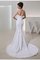 Meerjungfrau Stil Empire Taille Reißverschluss Taft Brautkleid mit Gericht Schleppe - Bild 2