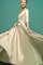 Zeitloses Halbe Ärmeln Schlichtes Legeres Brautkleid mit Bedeckter Rücken - Bild 1