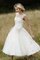 Normale Taille Schick Elegantes Brautkleid mit Blume mit Plissierungen - Bild 1