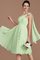 Prinzessin Gerüschtes A-Line Ärmelloses Ein Schulter Brautjungfernkleid - Bild 30