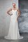 Empire Taille Gerüschtes Meerjungfrau Anständiges Brautkleid mit Breiter Träger - Bild 1