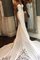Rückenfreies Besondere Meerjungfrau Normale Taille Brautkleid mit Bordüre ohne Ärmeln - Bild 3