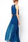 Juwel Polyester Damen Elegant Ausschnitt Maxi Club Kleider - Bild 2