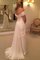 Sweep train Prinzessin A-Linie Schulterfreier Ausschnitt Brautkleid aus Chiffon - Bild 2