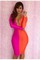 Mehrfarbig Party Kleid Polyester Fabelhaft Knielänge Club Kleider - Bild 1