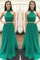 A Linie Prinzessin Neckholder Normale Taille Bodenlanges Abendkleid - Bild 1