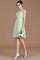 A-Line Boot-Ausschnitt Prinzessin Kurzes Brautjungfernkleid mit Bordüre - Bild 30