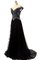 Paillettenbesetztes Sweep Zug Luxus Schlichtes Ballkleid mit Drapierung - Bild 1