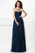Prinzessin Reißverschluss Ärmelloses Chiffon Drapiertes Brautjungfernkleid - Bild 12