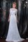 Bateau Elegantes Schick Brautkleid mit Schleife mit Stickerei - Bild 1