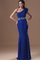 Perlen Ein Schulter Chiffon Satin Abendkleid - Bild 1
